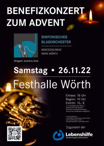 Benefizkonzert zu Gunsten der Lebenshilfe am 26.11.2022 in der Festhalle Wörth 1